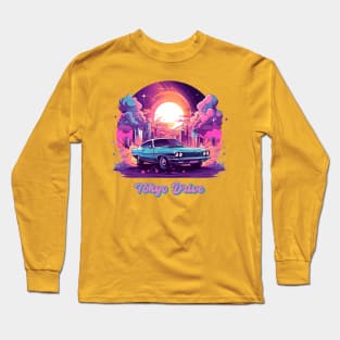 Car in a futuristic world- Tokyo Drive Long Sleeve T-Shirt